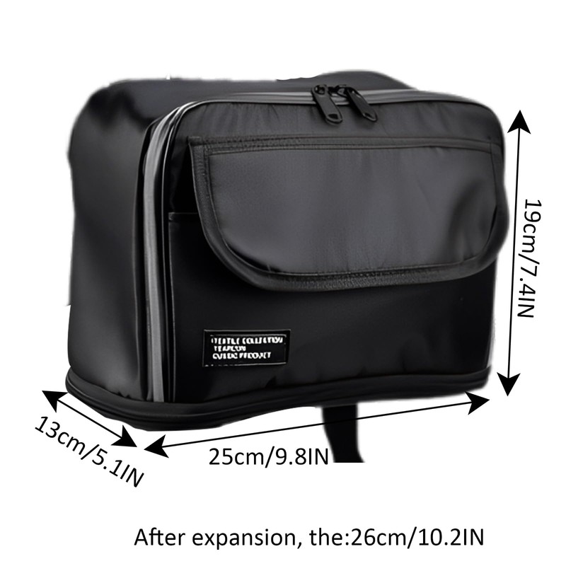 Yilceemy Bicycle Handlebar Bag, Waterproof Handlebar Bag, Waterproof Handlebar Adapter,