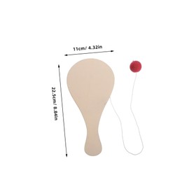 MERRYHAPY 10Pcs Wooden Paddle DIY Art for Unfinished Painting Fun Indoor Doodle Game Creative Crafting for Parties Hand Activities