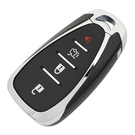 Smart Replacement Key Fob Cover Case fit for Chevy Equinox Malibu Cruze Tahoe Camaro Traverse Blazer Volt Bolt Keyless Entry Remote Fob (4-Button)