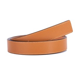 Vatee's Genuine Leather Replacement Belts For Women Without Buckle Dress Belt Strap 1.14"(29mm) Wide 43" Long Yellow