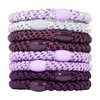 L. Erickson Purple Hair Ties for Thick Hair, Grab &