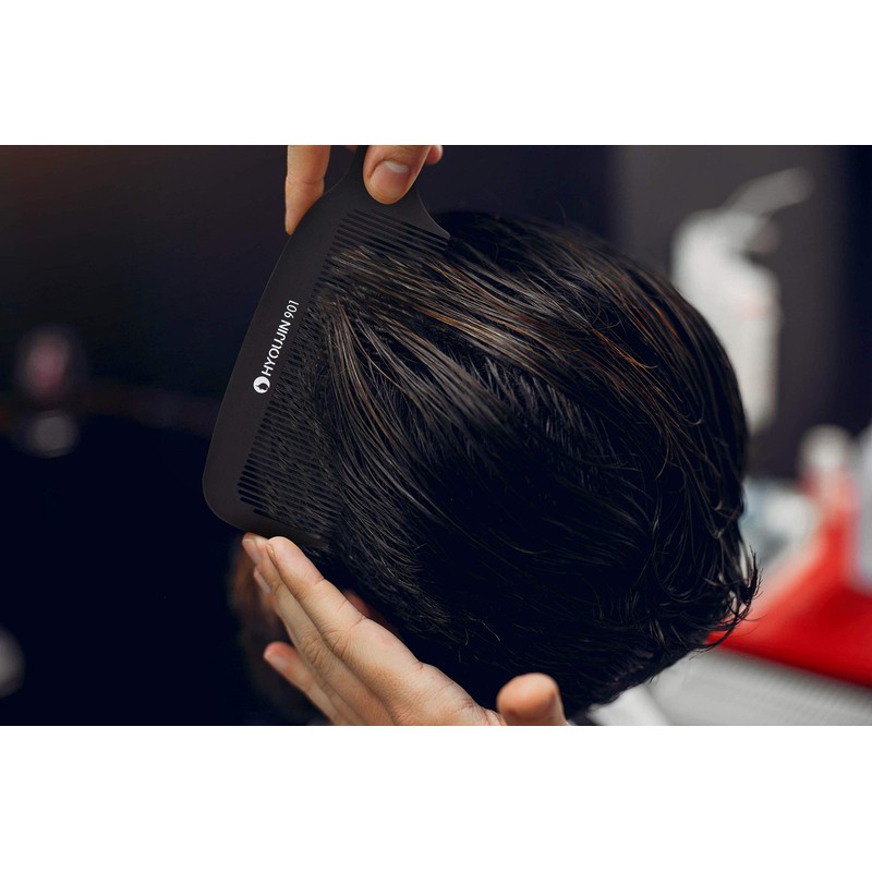 HYOUJIN 901 Black Carbon Flat Top Clipper Comb 230℃ Heat