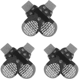 EXPAWLORER Anti Slip Dog Socks to Prevent Licking Paws,Winter Dog Boots & Paw Protectors,Dog Booties for Hardwood Floors with Grippers,Dog Shoes for Hot/Cold Pavement Small Medium Large Senior Dog