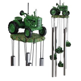 Ebros Gift Old Fashioned clásico Country Agricultural Granja Verde Tractor Modelo Resonant Relajante Campo Relajante Patio Jardín Accent of Rústico Campo Campo Rústico Campo Cabaña Tema