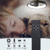 CIKASS Ceiling Fan with Lights Dimmable LED Reversible Blades Timing