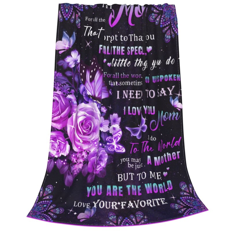 Bomugtee to My Mom from Daughter Son Super Soft Throw