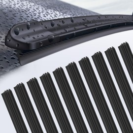 IETWATE Pack of 10 Windscreen Wipers Rubber, 700 mm Windscreen Wiper Cutter, Universal Rear Windscreen Wiper, Rubber Replacement, Compatible with All Dismountable Boneless Windscreen Wipers Front