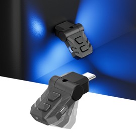 CARVANTA Swing USB Light LED Interior Type-C 8-Color RGB Illumination 160° Swiveling Direction Switching Memory Function Automatic Lighting Dimming Type-A USB Port Reversible Plug Ambiance Light