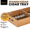 Quality Importers Spanish Cedar Cigar Tray