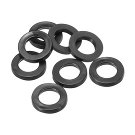 PATIKIL M7 Rubber Flat Washer, 8 Pack 7mm ID 12mm OD 3mm Thick Sealing Spacer Gasket Ring for Faucet Pipe Water Hose Fastener Bolt, Black