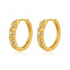 18k Gold Cartilage Hoop Earring Huggie Earrings for Women Hoop