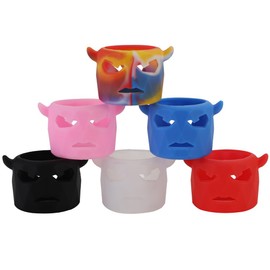 6pcs Thicker and Taller and Elastic Tearproof Silicone Rubber bands Protector inner 25mm for 25mm-30mm Pen Rod, Grips, and Lab Glass Tube,26650 Battery and Similar Size Breakable Items(25mm x 26.5mm x 2.3mm x 6pcs)