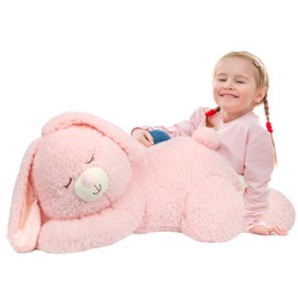 Cudhug Bunny Stuffed Animal, Giant 32" Easter Stuffed Bunny, Large Soft Plush Rabbit Toy Birthday Party Gifts for Kids Girls Boys