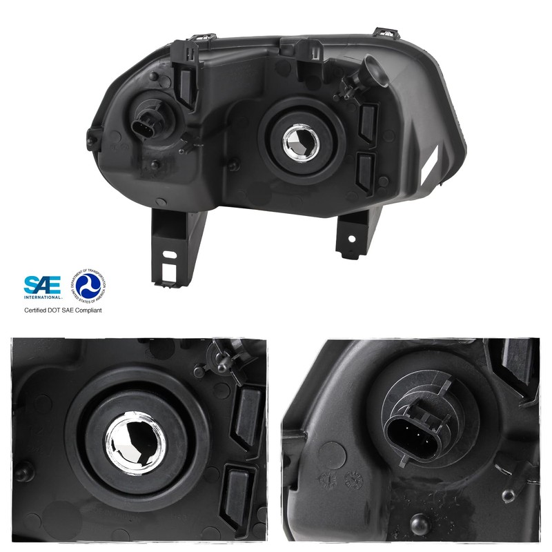 AKKON - Fit 2006-2011 Chevy HHR Halogen Type Headlights Headlamp