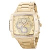 Aqua Master Men's Gold Tone Steel Champagne Dial Diamond Chronograph