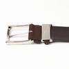 Ojier KE21228-39-BROWN Men's Belt, Genuine Leather, Cowhide Leather, Suede Nubuck,