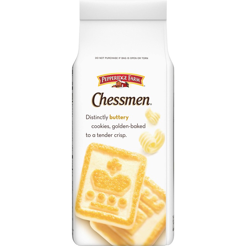 Pepperidge Farm Chessmen Butter Cookies, 7.25 OZ Bag (24 Cookies)