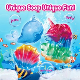 Wings Giant Soap Making Kit for Kids, DIY Unicorn Craft Kit Kids-STEM Science Kits-Make Your Own Soap Kit, Kids Activity Set, Unicorn Birthday Gift for Girls Boys Ages 6 7 8 9 10 11 12