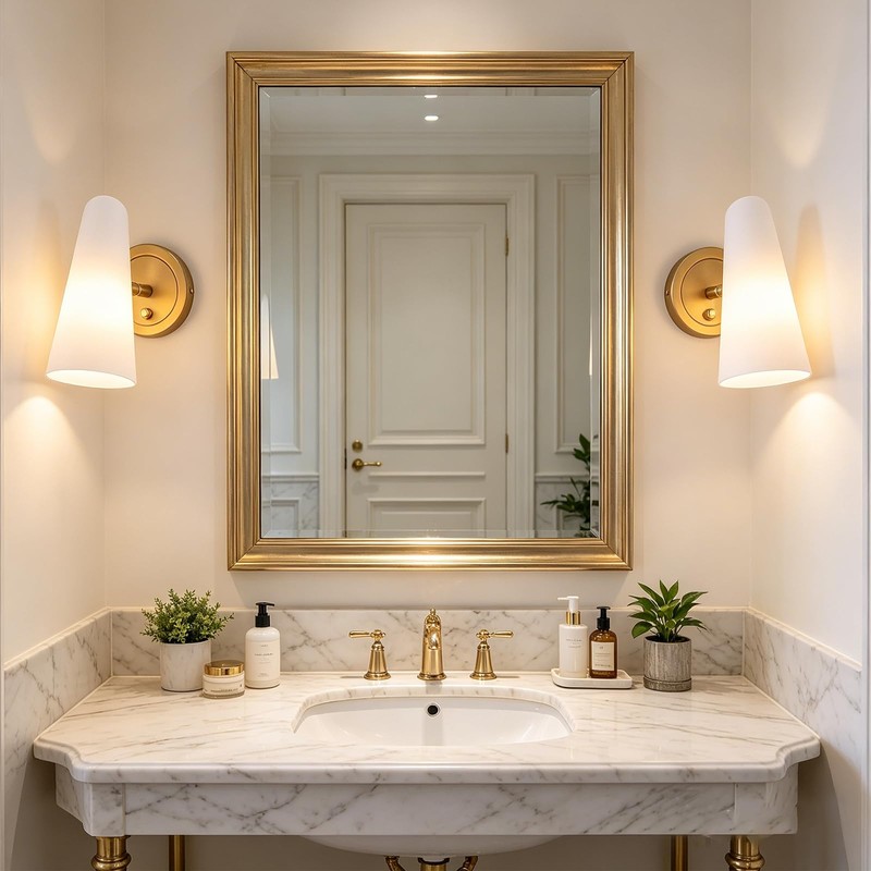 BAODEN Rotatable Frosted Milk White Glass Wall Sconces Lighting Modern