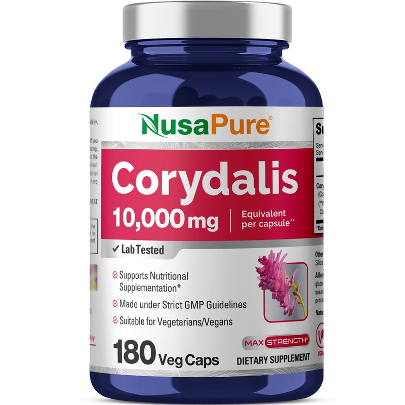 NusaPure Corydalis Root Extract 20:1 - Suitable for Vegetarian/Vegan, Non