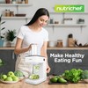 NutriChef 3-in-1 Electric Vegetable Chopper, Spiralizer, and Salad Maker -