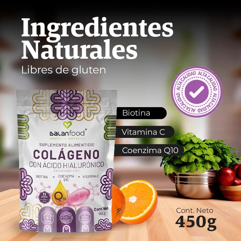 Colágeno Balanfood Hidrolizado con Ácido Hialurónico y Biotina Sin Sabor