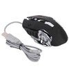 Mechanical Wire Game Mouse Mute USB Black 4-Way Roller Desktop