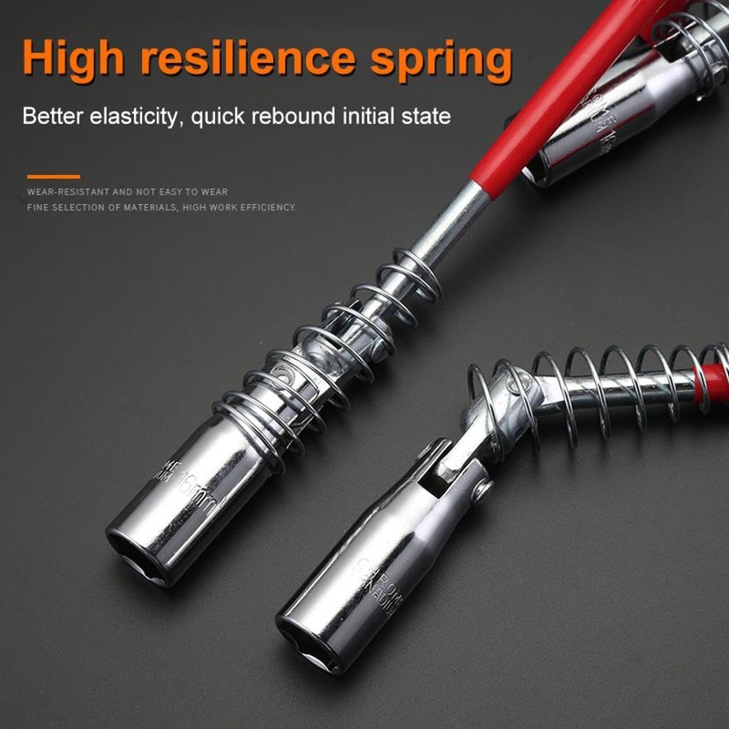Spark Plug Socket Wrench - Red T-Handle Spark Plug Removal