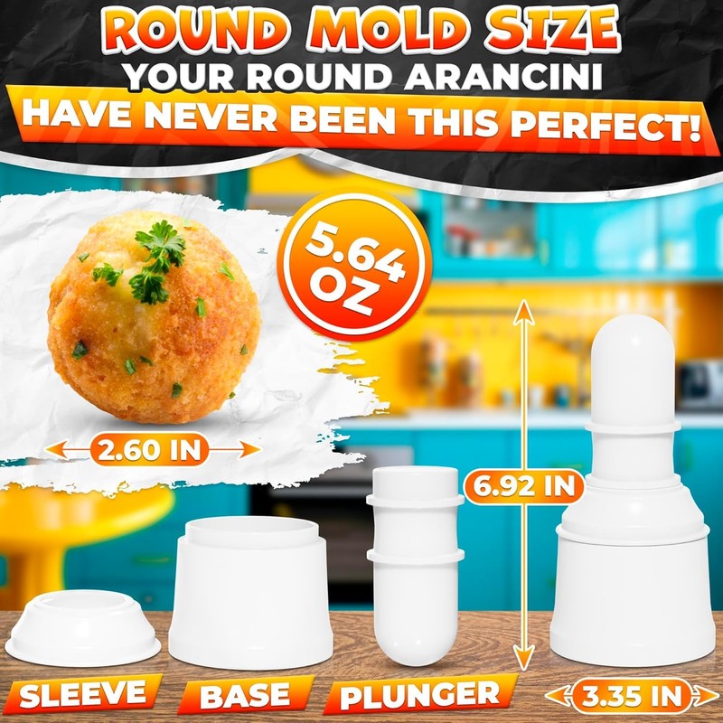 2Pcs Rice Ball Mold Mini Kitchen Decor Meat Ball Making