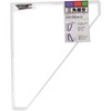 Wake Sangyo Triangle Shelf Bracket, White, 9.8 x 11.8 inches