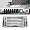 ECOTRIC Chrome Hood Deck Vent Panel Compatible with 2003-2009 Hummer