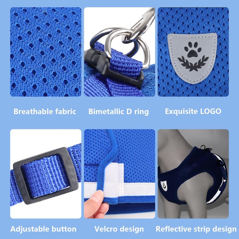 Mumoo Bear Cat Harness and Leash Set, Soft and Breathable