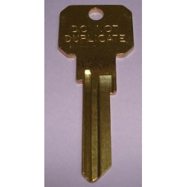 1 NEW uncut Kwikset KW1 / KW10 / KW11 Brass "Do Not Duplicate" Key blanks