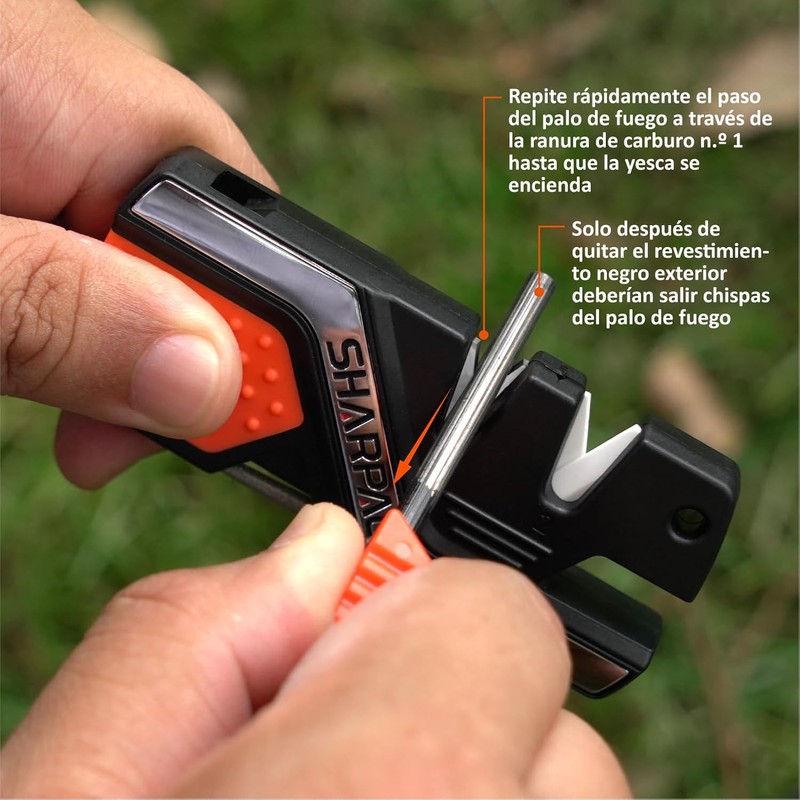 SHARPAL 101N Afilador de cuchillos de bolsillo 6 en 1,
