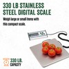 LEM Products 330 lb. Stainless Steel Digital Scale, Silver