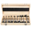 BAIDETS Forstner Bit Set 16Pcs - Forstner Bit Wood Drilling,