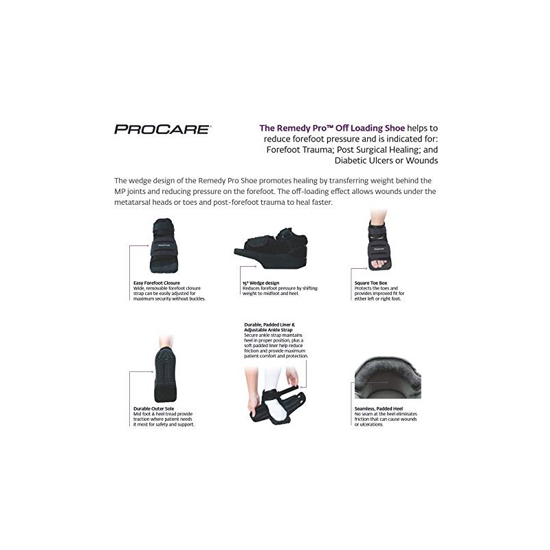 Procare Remedy Pro Off Loading Post-Op Shoe, Large