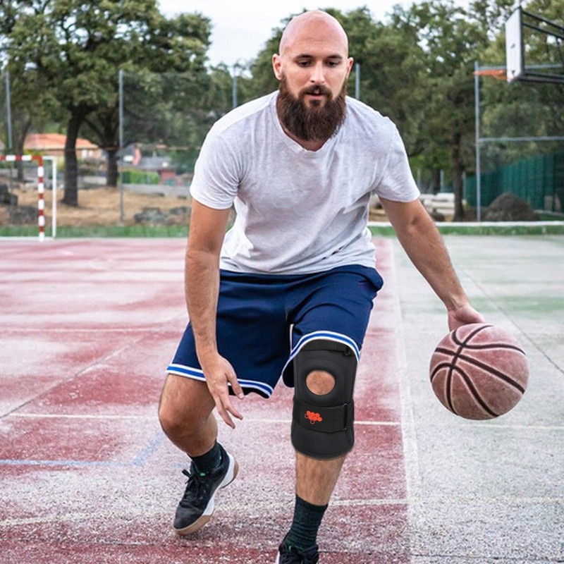 Knee Brace for Sports | Shock-Absorbing Breathable Pads - Mesh