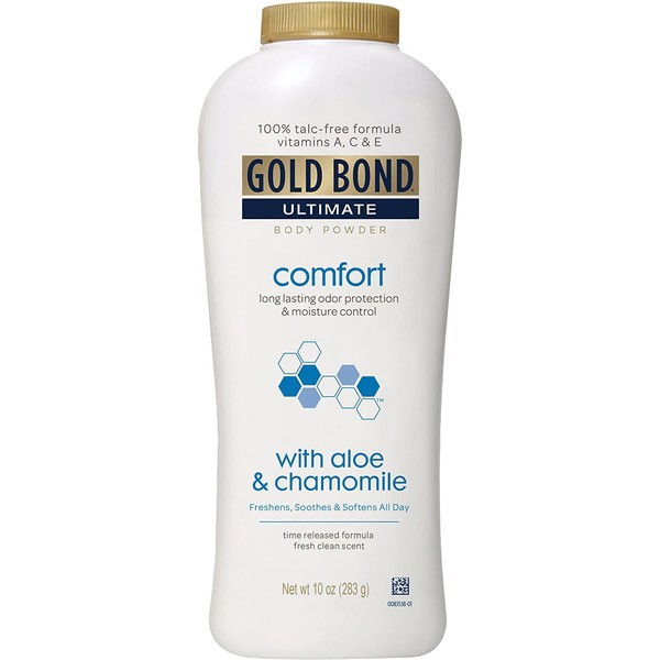Gold Bond Ultimate Comfort Body Powder Aloe, White Fresh, 10 Ounce