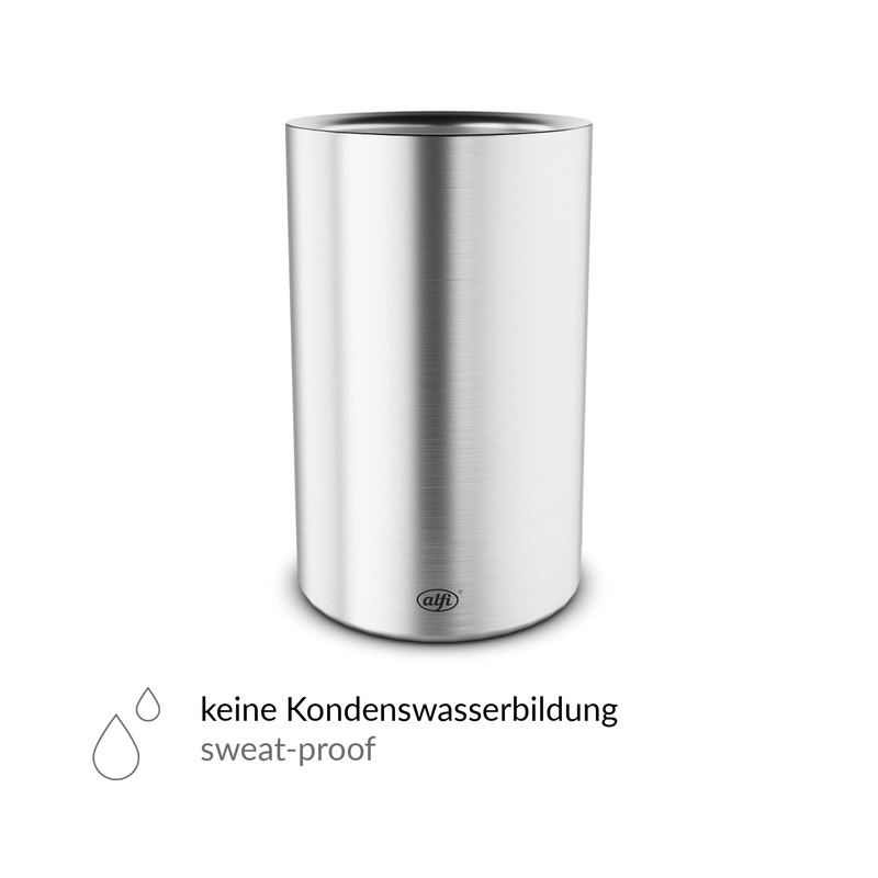 alfi 0457205100 Flaschenkühler Vino, Edelstahl mattiert