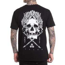 Sullen Men's Caesar Tattoo Lifestyle Graphic Artist Series Premium Short Sleeve Tee Jet Black