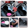 sourcing map Car Cup Coasters Universal PVC Car Cup Mats