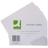 Q-Connect Record Card 152x102mm Ruled Feint White (100 Pack)