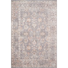 Loloi II Skye Collection SKY-01 GREY / APRICOT, Traditional 2'-6" x 10'-0" Runner