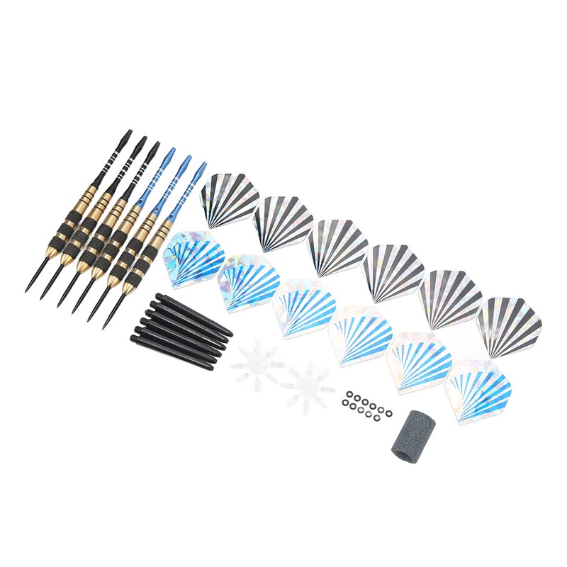 6Pcs Darts Professional Exquisite Stainless Steel Tip Darts Set with