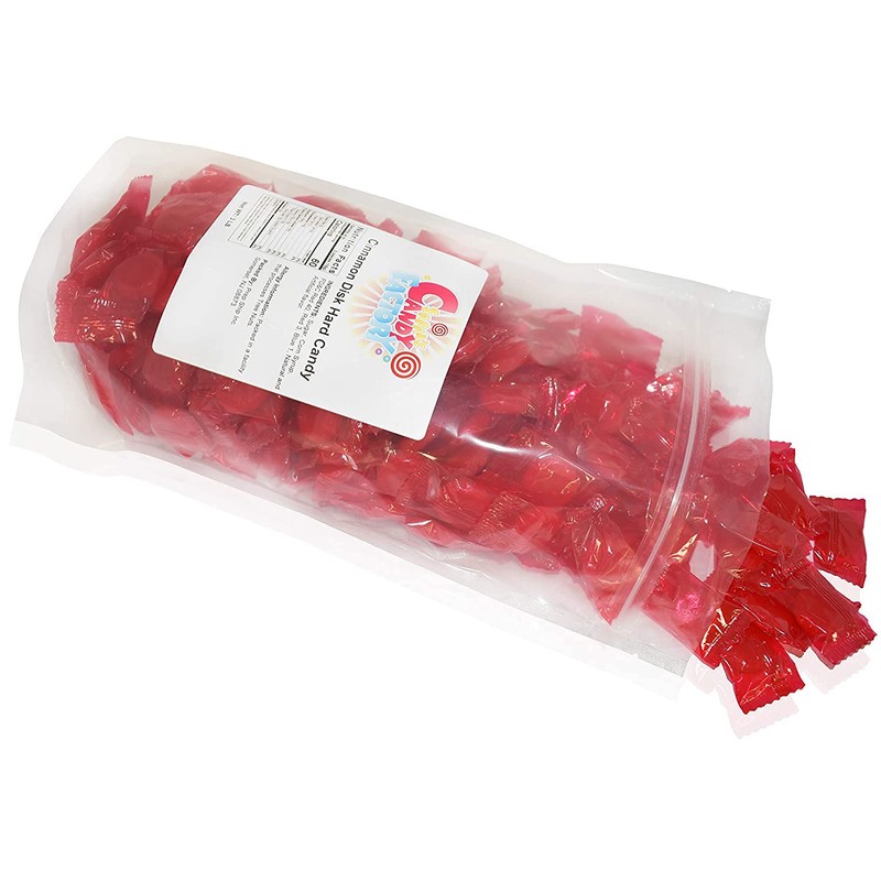 Sarah's Candy Factory Cinnamon Disc Hard Candy in Resealable Bag,