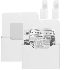 AWAOVV 1Set Magnetic Storage Box Whiteboard Pencil Holders School Supplies, Organizer for Fridge, Whiteboard, Magnetic Surface