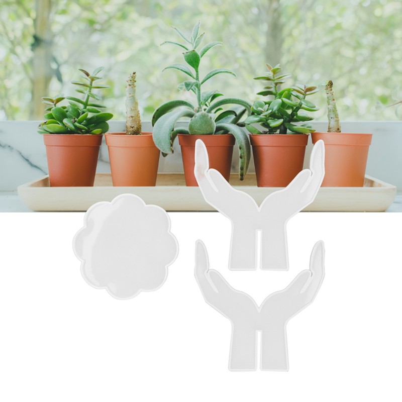 3Pcs DIY Flower Pot Shelf Mold Easy Demoulding Soft Good