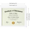 ELSKER&HOME 8.5x11 Picture Frame-Certificate Document Frame 6Pack,White Award frame with