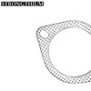 Strongthium 2 Pcs 3 Inch Exhaust Gasket 3-Bolt 77mm Muffler